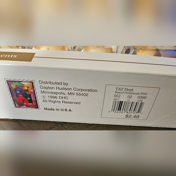 Vintage Gold Glass Christmas Ball Ornaments 21 In Original Box - Picture 2 of 3